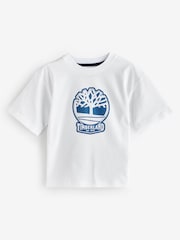 Timberland Short Sleeve Logo White T-Shirt - Image 1 of 1