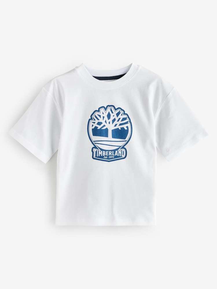 Timberland Short Sleeve Logo White T-Shirt - Image 1 of 1