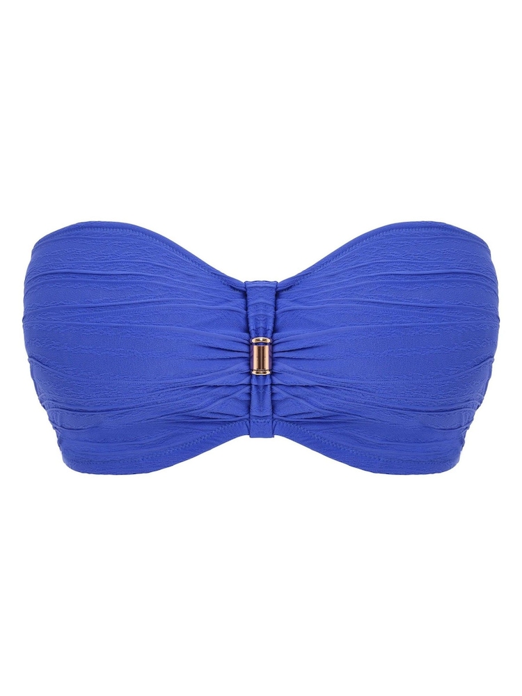 Fantasie Blue Underwired Bandeau Beach Waves Bikini Top - Image 7 of 7