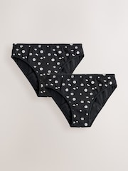 Printed Light Period Bikini Briefs 2 Pack (7-16yrs) - Image 1 of 6