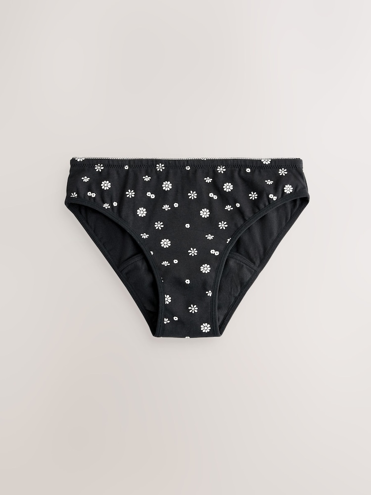 Printed Light Period Bikini Briefs 2 Pack (7-16yrs) - Image 2 of 6