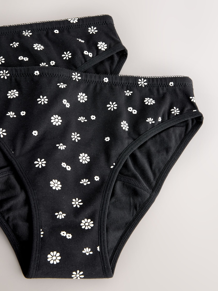 Printed Light Period Bikini Briefs 2 Pack (7-16yrs) - Image 5 of 5
