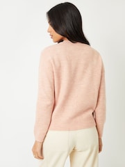 Threadbare Pink Bow Appliqué Knitted Jumper - Image 4 of 4