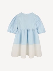 KENZO KIDS Blue Long Sleeve Sunflower 100% Cotton Dress - Image 2 of 2