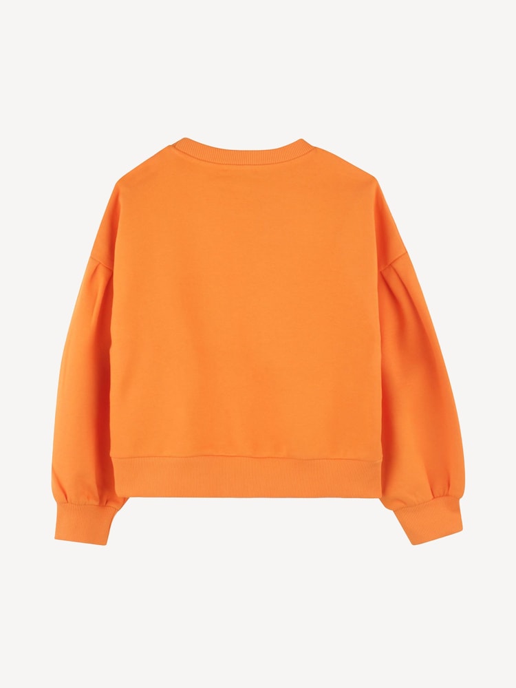 KENZO KIDS Orange Long Sleeve Tiger Logo Sweatshirt - Image 2 of 2