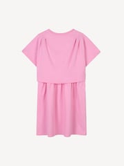 KENZO KIDS Pink Short Sleeve Fruit Logo T-Shirt Dress - Image 2 of 2