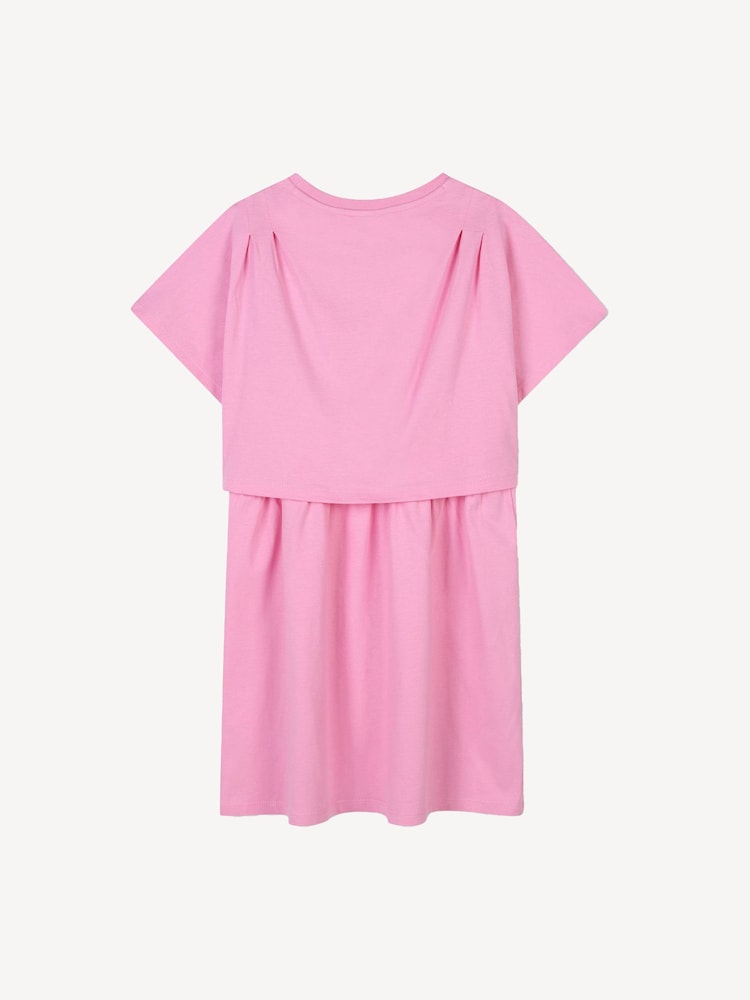 KENZO KIDS Pink Short Sleeve Fruit Logo T-Shirt Dress - Image 2 of 2