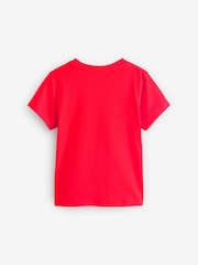 KENZO KIDS Red Short Sleeve Tiger Logo T-Shirt - Imagen 2 de 6