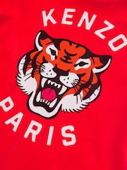 KENZO KIDS Red Short Sleeve Tiger Logo T-Shirt - Imagen 6 de 6