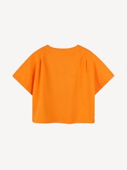 KENZO KIDS Orange Short Sleeve Fruit Logo T-Shirt - Image 2 of 2