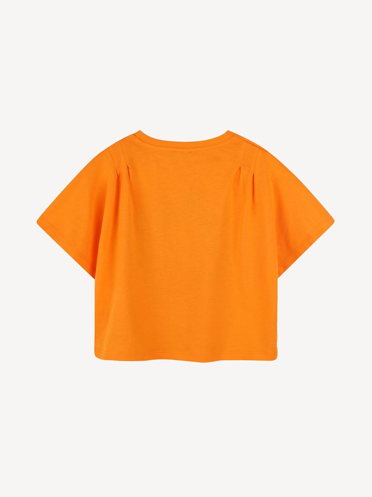KENZO KIDS Orange Short Sleeve Fruit Logo T-Shirt - Image 2 of 2