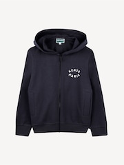 KENZO KIDS Blue Front Logo Back Hoodie - Image 1 of 2