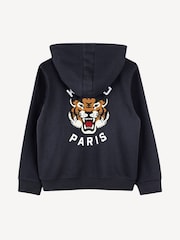 KENZO KIDS Blue Front Logo Back Hoodie - Image 2 of 2