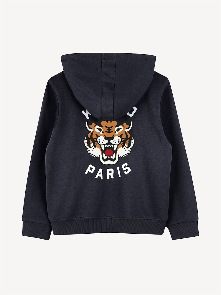 KENZO KIDS Blue Front Logo Back Hoodie - Image 2 of 2