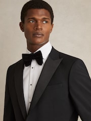 Reiss White Marcel Regular Fit Slim Fit Cotton Marcella Tuxedo Shirt - Image 5 of 9
