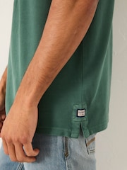 FatFace Emerald Green Short Sleeve Pique Polo - Image 6 of 6