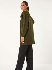 Roman Green Soft Knit Longline Cardigan - Image 5 of 6