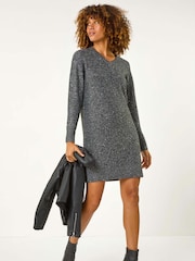 Roman Sequin Detail Stretch Jumper Dress - Image 2 of 5
