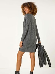 Roman Sequin Detail Stretch Jumper Dress - Image 3 of 5