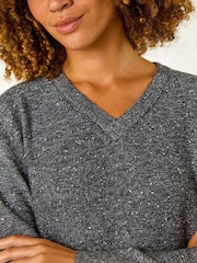 Roman Sequin Detail Stretch Jumper Dress - Image 5 of 5