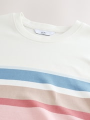 Ecru 100% Cotton Smart Colour Block T-Shirt - Image 6 of 6