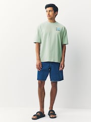 Green Surf Character Regular Fit Graphic Print T-Shirt - Image 2 of 8