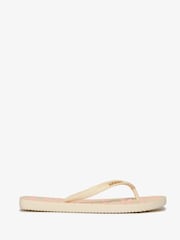 Superdry White Core Logo Flip Flops - Image 2 of 3