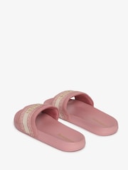 Superdry Pink Webbing Interest Pool Slides - Image 4 of 6