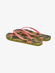 Superdry Green Printed Flip Flops - Image 4 of 6
