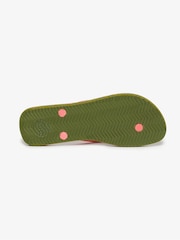 Superdry Green Printed Flip Flops - Image 6 of 6