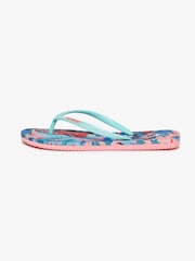 Superdry Blue Printed Flip Flops - Image 2 of 6