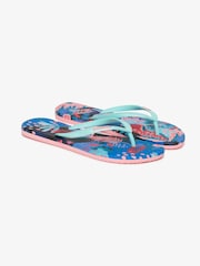 Superdry Blue Printed Flip Flops - Image 4 of 6