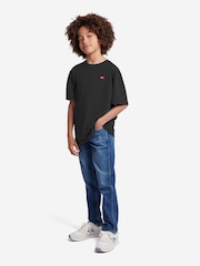 Wrangler Black Boys Festival 100% Cotton T-Shirt - Image 2 of 5