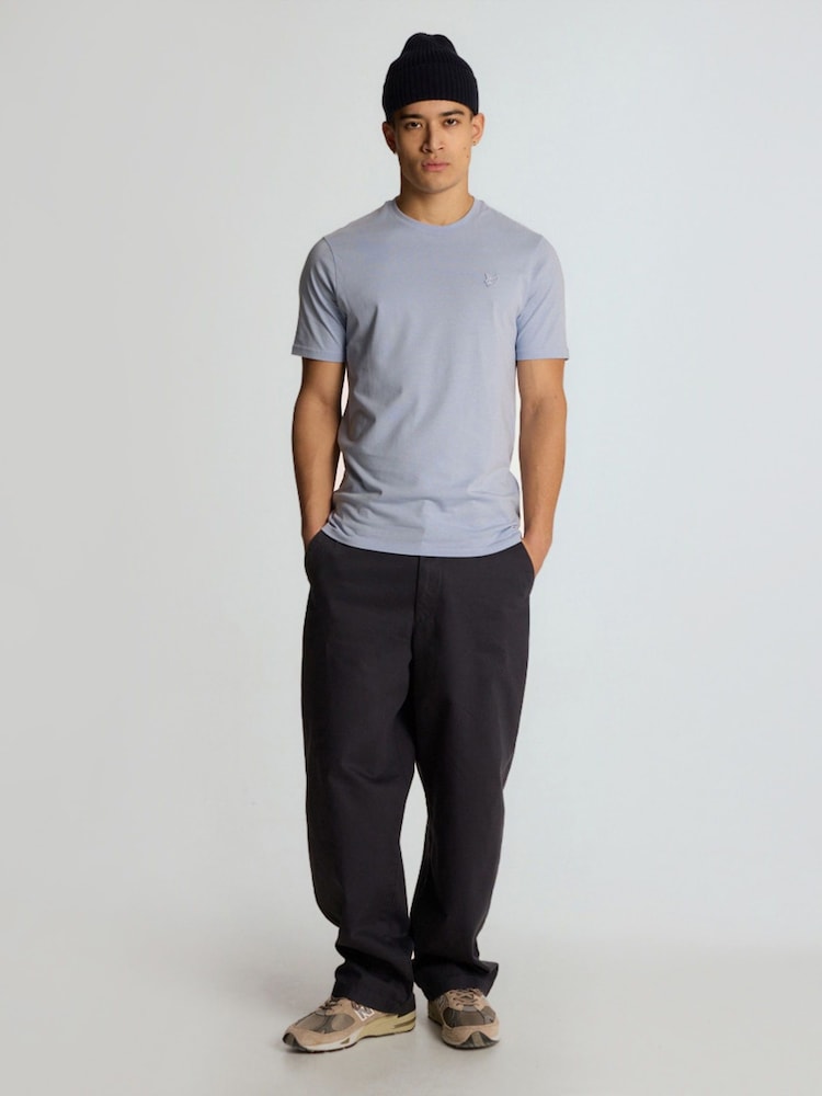 Lyle & Scott Blue Cotton Superfine T-Shirt - Image 2 of 5 Lyle & Scott Blue Cotton Superfine T-Shirt - Image 2 of 5