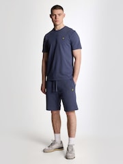 Lyle & Scott Blue Plain 100% Cotton T-Shirt - Image 2 of 5