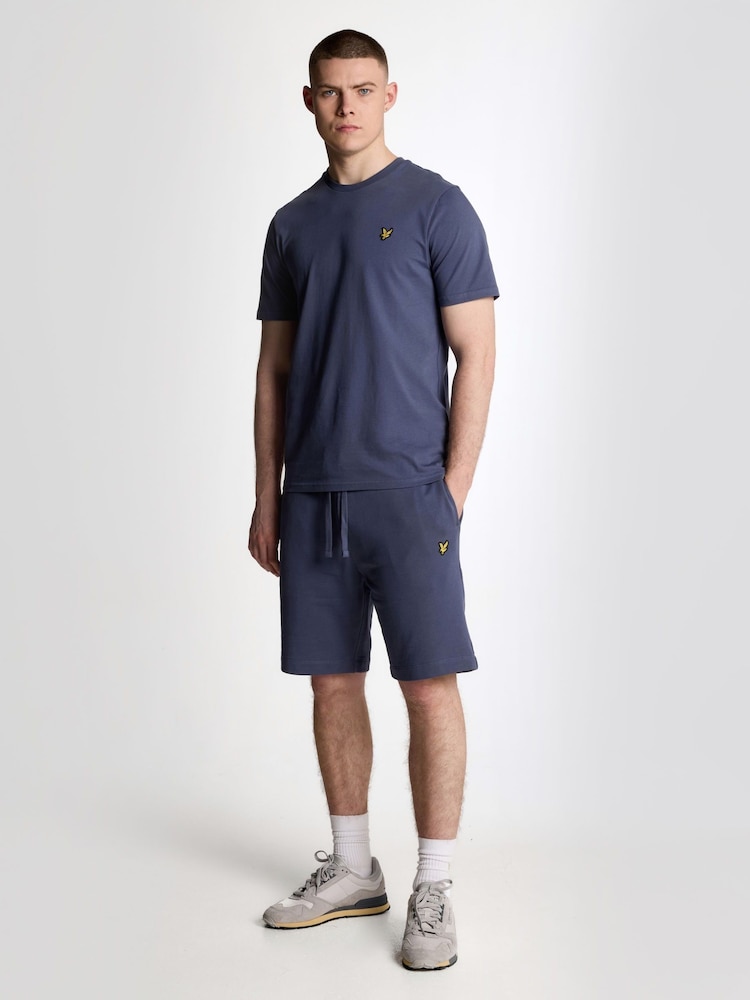 Lyle & Scott Blue Plain 100% Cotton T-Shirt - Image 2 of 5
