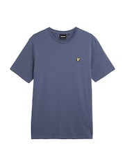 Lyle & Scott Blue Plain 100% Cotton T-Shirt - Image 5 of 5