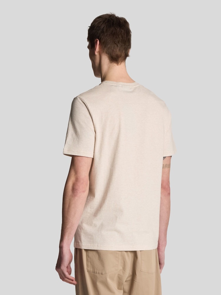 Lyle & Scott Natural Heather 100% Cotton T-Shirt - Image 3 of 5