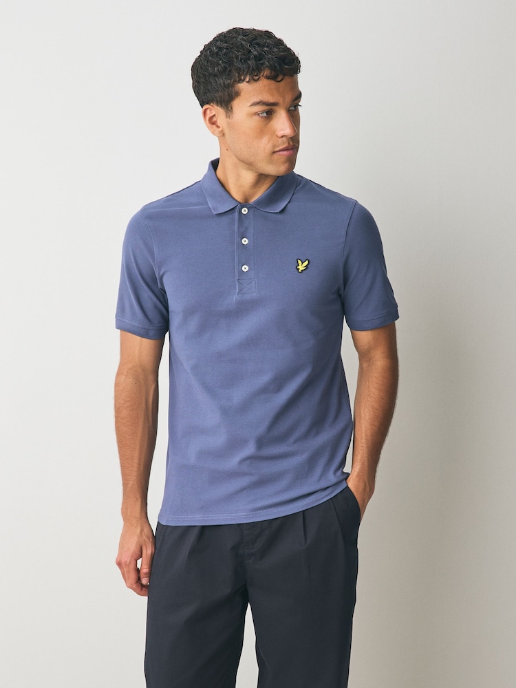 Lyle & Scott Blue Classic Polo Shirt - Image 1 of 3 Lyle & Scott Blue Classic Polo Shirt - Image 1 of 3