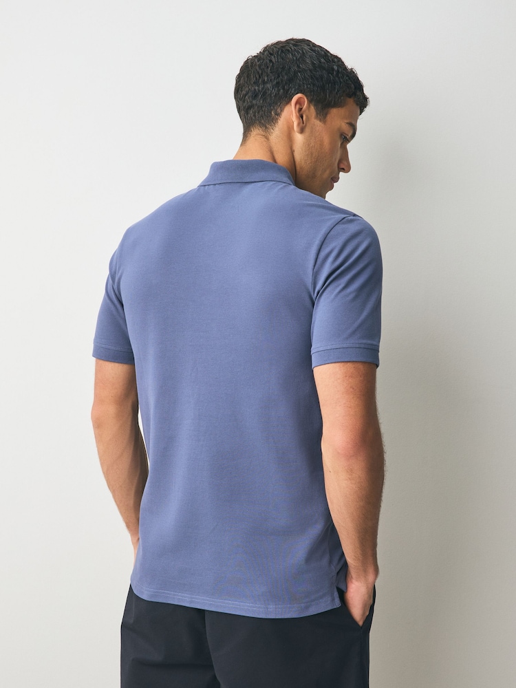 Lyle & Scott Blue Classic Polo Shirt - Image 3 of 3 Lyle & Scott Blue Classic Polo Shirt - Image 3 of 3