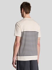 Lyle & Scott Natural Stripe 100% Cotton T-Shirt - Image 2 of 3