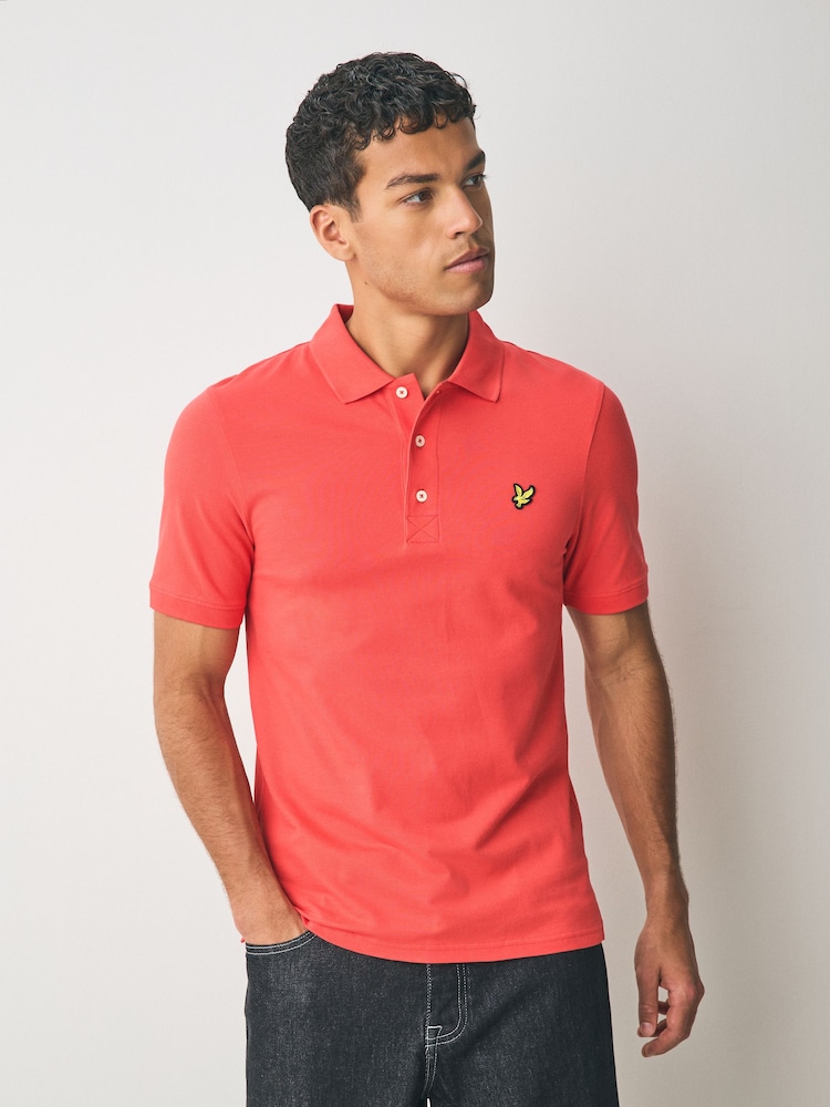 Lyle & Scott Red Classic Polo Shirt - Image 1 of 5 Lyle & Scott Red Classic Polo Shirt - Image 1 of 5
