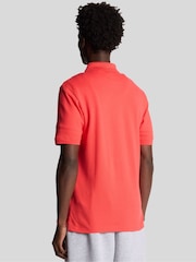 Lyle & Scott Red Plain Polo Shirt - Image 3 of 5
