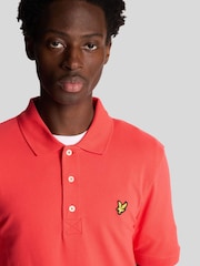 Lyle & Scott Red Plain Polo Shirt - Image 4 of 5