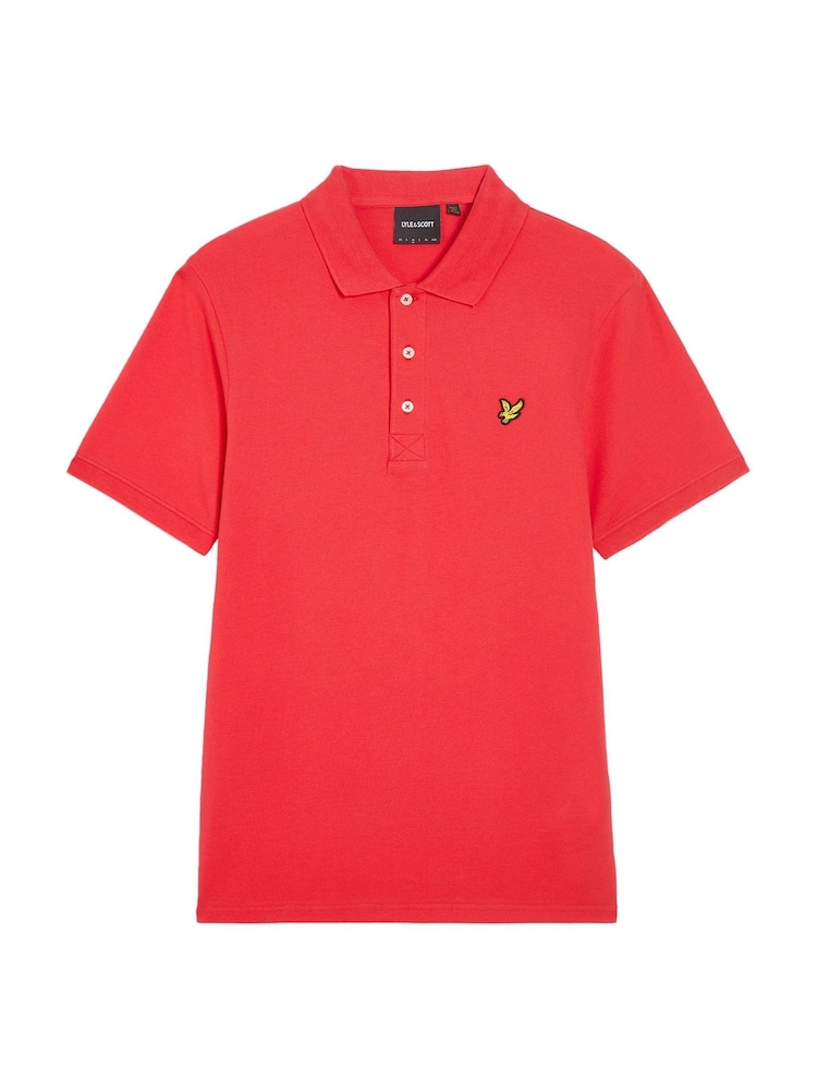 Lyle & Scott Red Plain Polo Shirt - Image 5 of 5