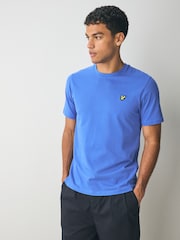 Lyle & Scott Blue Plain 100% Cotton T-Shirt - Image 1 of 5