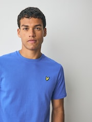 Lyle & Scott Blue Plain 100% Cotton T-Shirt - Image 4 of 5