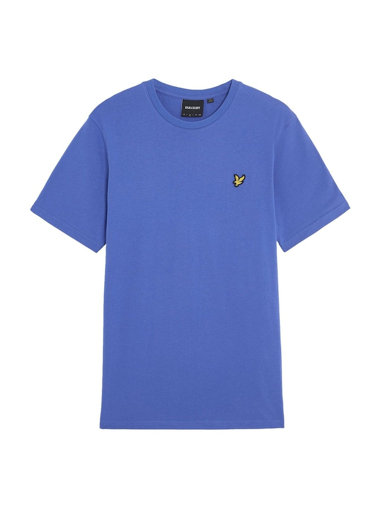 Lyle & Scott Blue Plain 100% Cotton T-Shirt - Image 5 of 5