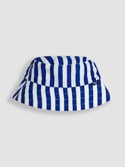 JoJo Maman Bébé Navy Stripe Sun Hat - Image 1 of 3