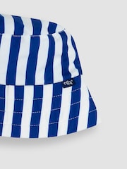 JoJo Maman Bébé Navy Stripe Sun Hat - Image 3 of 3
